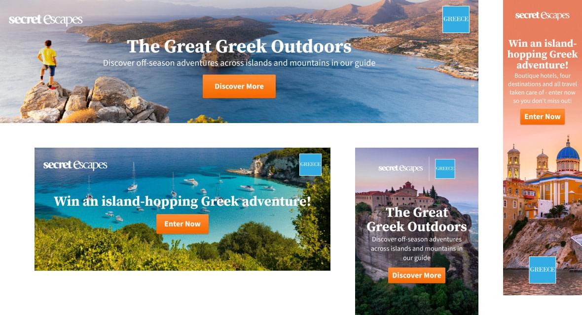 Visit Greece display set