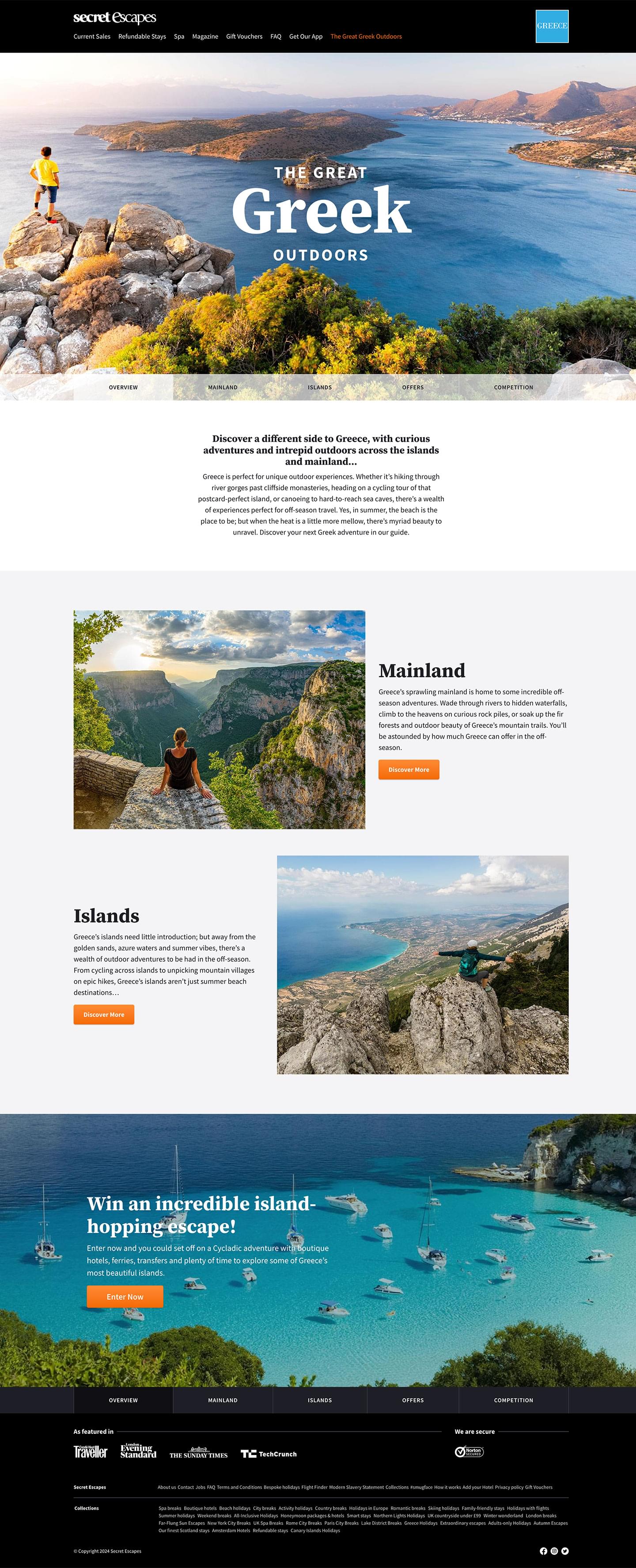 Visit Greece microsite