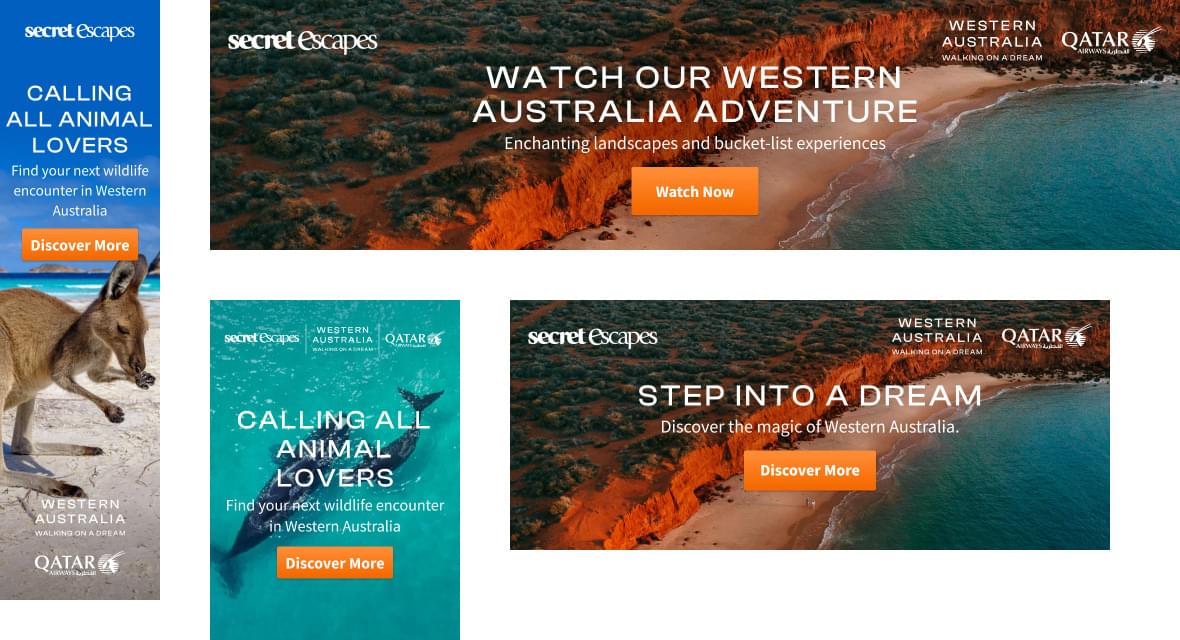 Western Australia Tourism display set